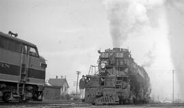 Great Northern Steam Locomotive 2036 at Hillyard, Washington, undated