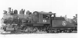 Great Northern Steam Locomotive 53 at Vancouver, British Columbia, 1950