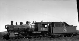 Great Northern Steam Locomotive 722 at Hillyard, Washington, undated