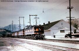 Great Northern Electric Locomotive 5012 at Cashmere, Washington, 1956