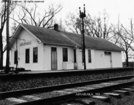 Great Northern Depot at Absaraka, North Dakota, undated