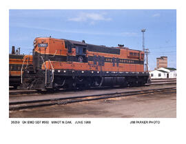 Great Northern Diesel Locomotive Number 550, Minot, North Dakota, 1968