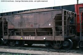 Great Northern Ore Car 92290 at Denver, Colorado, 1978
