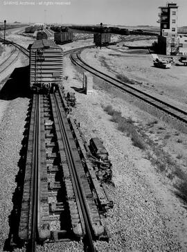 Great Northern Railroad Yard at Minot, North Dakota, undated