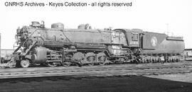 Great Northern Steam Locomotive 2184 at Superior, Wisconsin, 1954