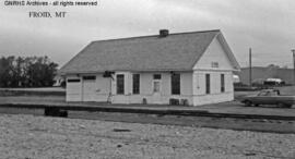 Great Northern Depot at Froid, Montana, undated