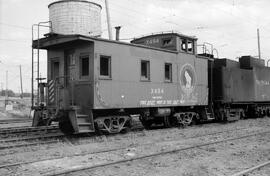 Great Northern Caboose X494 at Othello, Washington, 1965