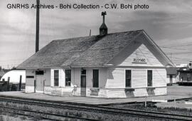 Great Northern Depot at Rudyard, Montana, 1976