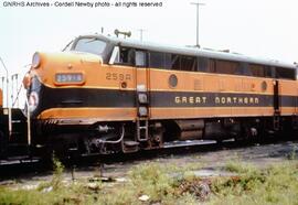 Great Northern Diesel Locomotive 259A at Superior, Wisconsin, 1966