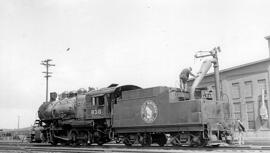 Great Northern Steam Locomotive 838 at Hillyard, Washington, undated