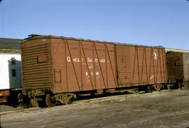 Great Northern Railway Outfit Car X5196 at Duluth, Minnesota in 1973.