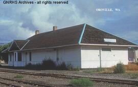 Great Northern Depot at Oroville, Washington, undated