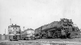 Great Northern Locomotives 416, 404 and 2040 at Hillyard, Washington, undated