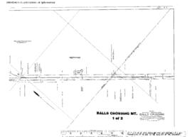 Plat Map of Great Northern Facilities at Balls Crossing, Montana, 1947