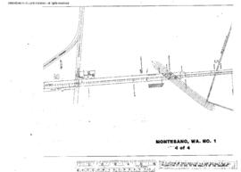 Plat Map of Northern Pacific Facilities at Montesano, Washington, 1924