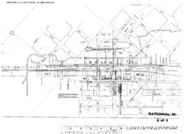 Plat Map of Northern Pacific Facilities at Rathdrum, Idaho, 1935