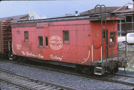 Spokane, Portland & Seattle Caboose 802 at Spokane, Washington, 1968