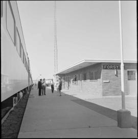 Northern Pacific station at Forsyth, Montana, in 1969.