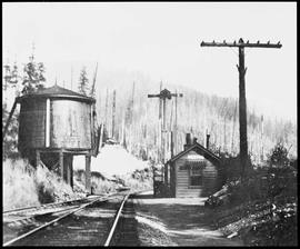 Northern Pacific station at Weston, Washington, circa 1914.