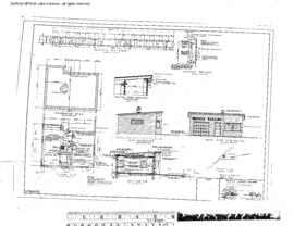 Pacific Coast Railroad Engineering Drawing, Depot at Maple Valley, Washington, 1953