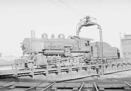 Northern Pacific steam locomotive 1212 at Dilworth, Minnesota, in 1954.