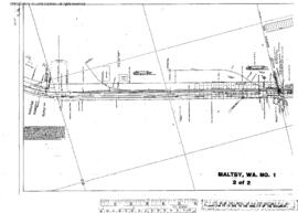 Plat Map of Northern Pacific Facilities at Maltby, Washington, undated