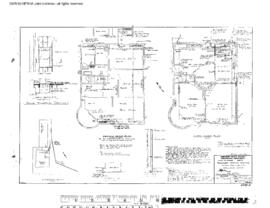Northern Pacific Engineering Drawing, Depot at Wallace, Idaho, 1955