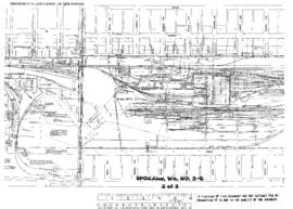 Plat Map of Great Northern Facilities at Spokane, Washington, undated