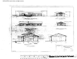 Great Northern Engineering Drawing, Depot at Skagit Valley, Washington, 1967