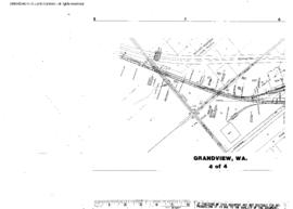 Plat Map of Northern Pacific Facilities at Grandview, Washington, 1918