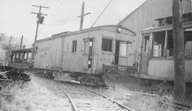 Seattle Municipal Railway Number 400 at the Georgetown carbarn, Seattle, Washington, undated.