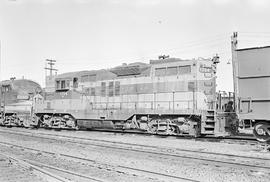 Burlington Northern diesel locomotive 1784 at Tacoma, Washington in 1971.