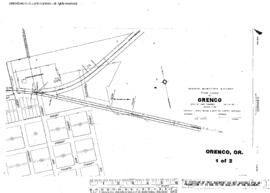 Plat Map of Oregon Electric Railroad Facilities at Orenco, Oregon, 1913