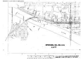 Plat Map of Great Northern Facilities at Spokane, Washington, undated