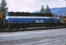 Great Northern Diesel Locomotive 330 at Sandpoint, Idaho, 1968