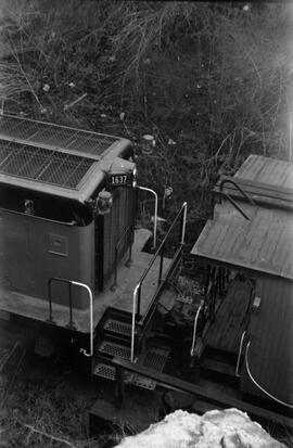 Milwaukee Road Diesel Locomotive 1637, Bellingham, Washington, undated