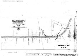 Plat Map of Northern Pacific Facilities at Hackney, Montana, 1914