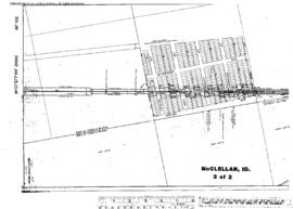 Plat Map of Great Northern Facilities at Mc Clellan, Idaho, 1916