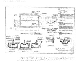 Northern Pacific Engineering Drawing, Yard Office at Stacy Street Hub, Seattle, Washington, 1985