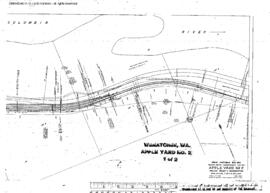 Plat Map of Great Northern Facilities at Wenatchee, Washington, 1946