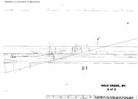 Plat Map of Northern Pacific Facilities at Gold Creek, Montana, 1944