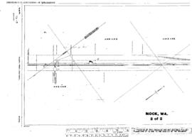 Plat Map of Spokane, Portland, and Seattle Railway Facilities at Mock, Washington, 1915