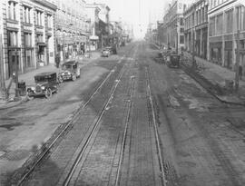 Seattle Municipal Railway track, Seattle, Washington, 1928