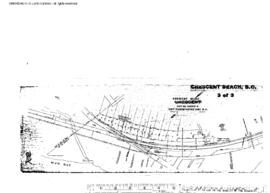 Plat Map of Great Northern Facilities at Crescent Beach, British Columbia, undated
