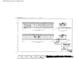 Northern Pacific Engineering Drawing, Tool and Car House at Bozeman, Montana, 1958