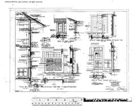 Great Northern Engineering Drawing, Depot at Whitefish, Montana, 1927