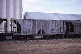 Northern Pacific hopper car number 76502 at Amarillo, Texas, in 1980.