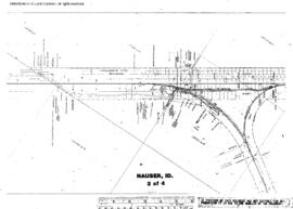 Plat Map of Northern Pacific Facilities at Hauser, Idaho, 1931