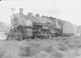 Northern Pacific steam locomotive 1905 at Cle Elum, Washington, in 1948.