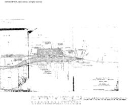 Burlington Northern Engineering Drawing, Team Track Trailer Parking Facility, 1972